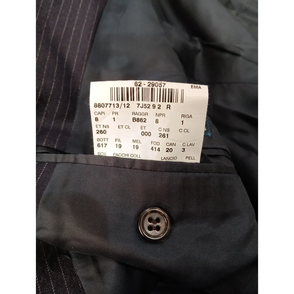 Polo‎ Ralph Lauren Blazer Mens 48R Pinstripe Made Italy Wool / Cashmere   2355